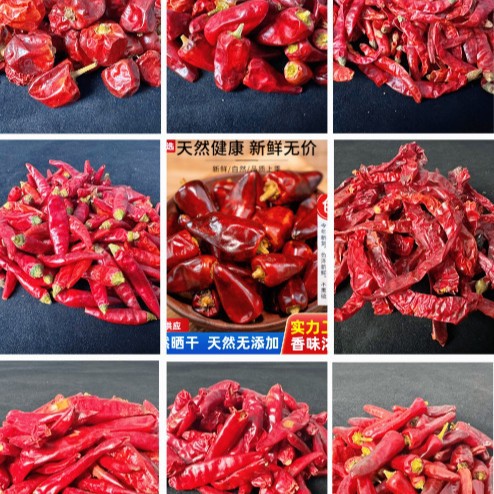 天然晒干商用批发工厂直发小米辣二荆条朝天椒灯笼椒魔鬼辣工厂端