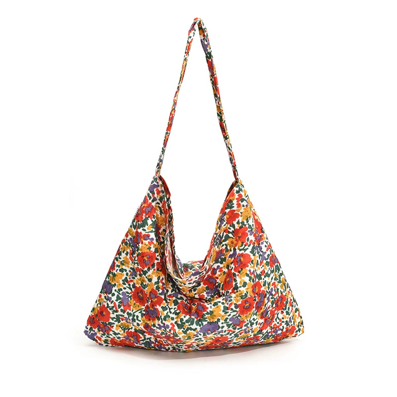 Capacious cloth bag, retro one-shoulder bag, South Korea