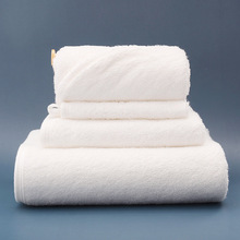 竹纤维纯白色吸水洗漱毛巾浴巾方巾干发帽柔软亲肤透气不掉色