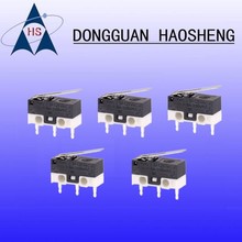 【极速发货】KW-01系列黑白小微动开关/KS系列三脚银触点限位复位