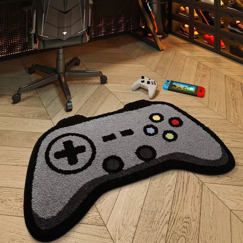 Amazon temu ドロップシッピング ゲーム コントローラー イミテーション カシミア フロア マット バスルーム吸収性フット マット エントリー イージー ケア ドア マット|undefined