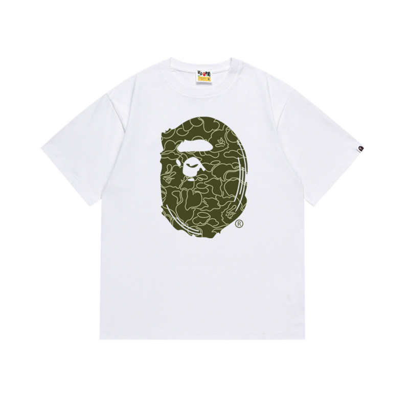 BAPE Ape Head Camo T-shirt White