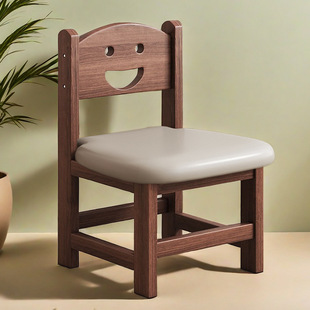 Solid Wood Stool with Soft Upholstery, Small Stool for Home Use, Low Stool for Living Room, Small Wooden Stool for Home Use, Sturdy and Durable Soft Upholstery Stool