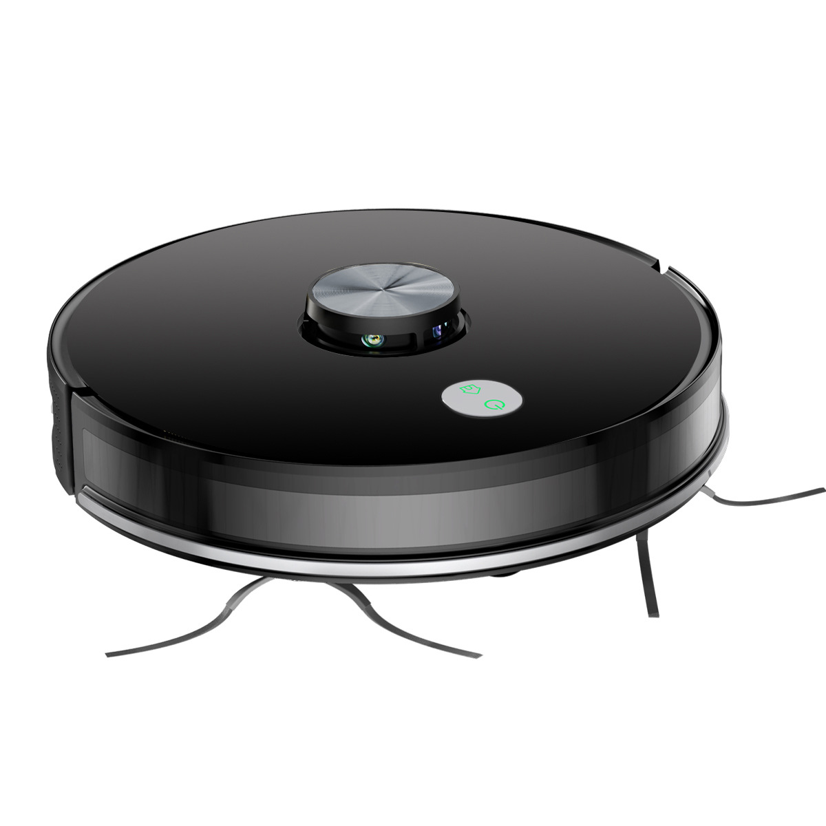 Robot de limpieza de suelos con navegación láser, robot barredor, aplicación inteligente con control por voz, recarga automática, tres en uno.