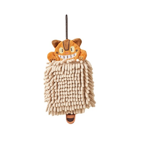 Chenille hand towel children's handkerchief hanging super absorbent cloth kitchen bathroom cute cartoon towel ball