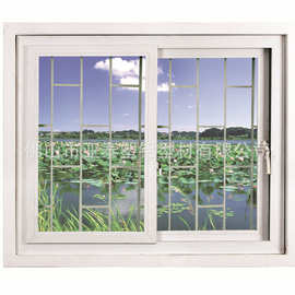 出口东南亚玻璃推拉窗自建房别墅门窗铝合金pvc隔音窗