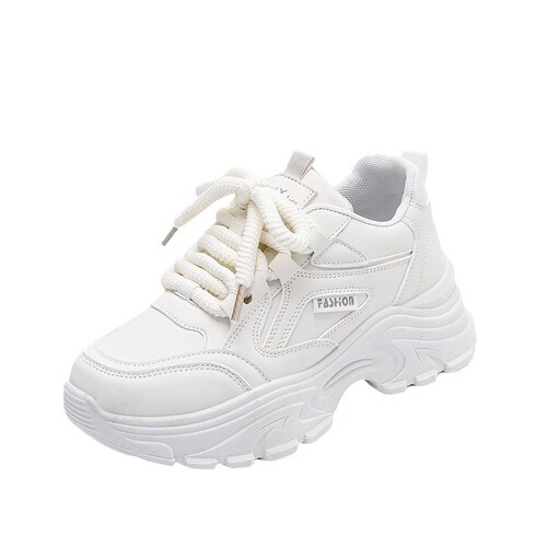 Father's Shoes Women's Ins Trend 2025 Spring Versatile Retro Sports Casual Shoes Thick Sole Women's Shoes 8821