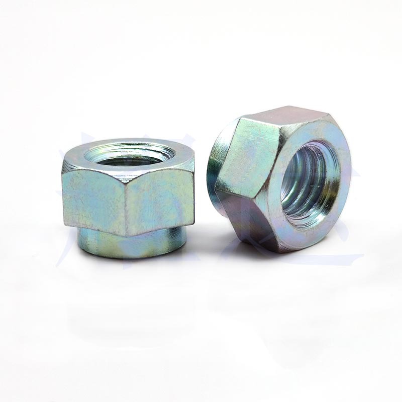 批发六角涨铆螺母NZS-M6-3/4/5/6碳钢镀彩锌扩铆台阶螺丝紧固件