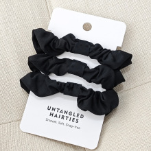 发圈跨境纯色发圈法式复古中号束发皮筋肥肠头饰批发