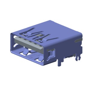Conn USB 3.0 AF 90�� DIP�~���_ H=6.26 L=13.7�a�_�L1.1