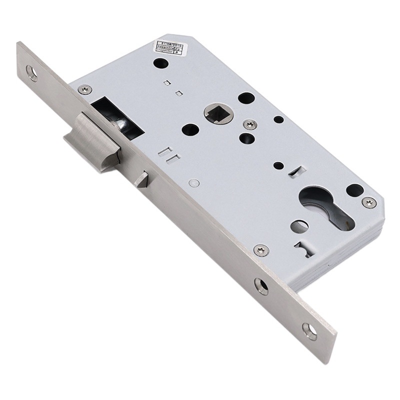 Fábrica al por mayor cilindro de bloqueo controlable oblicua Función Cerradura cuerpo estándar europeo acero inoxidable 304 canal cerradura de la puerta Accesorios