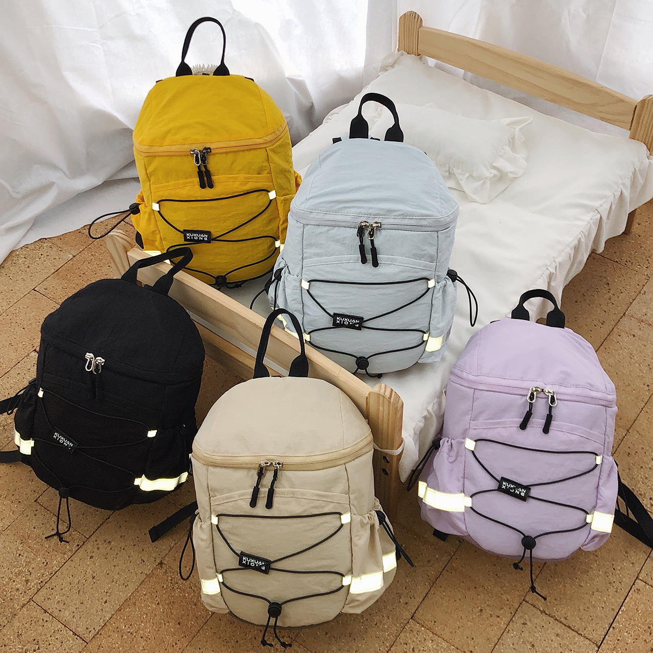 Mochila de Montañismo Estilo Funcional de Nylon Impermeable y Ultraligera para Escalada