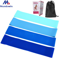 Latex Gradient Blue Resistance Band Set O-Type 500 Ring Latex Glute and Leg Resistance Flat Ring Cross-border