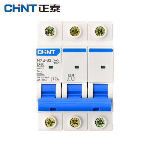 Chint small circuit breaker air switch power type D NXB-63 1P/2P/3P/4P 32/63/100A