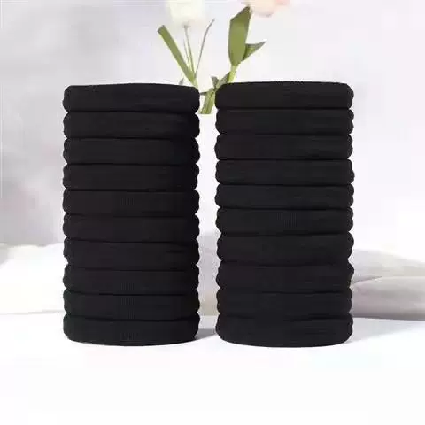新款发圈头绳皮筋女扎头头饰发绳橡皮筋扎头发高弹力耐用黑色发圈