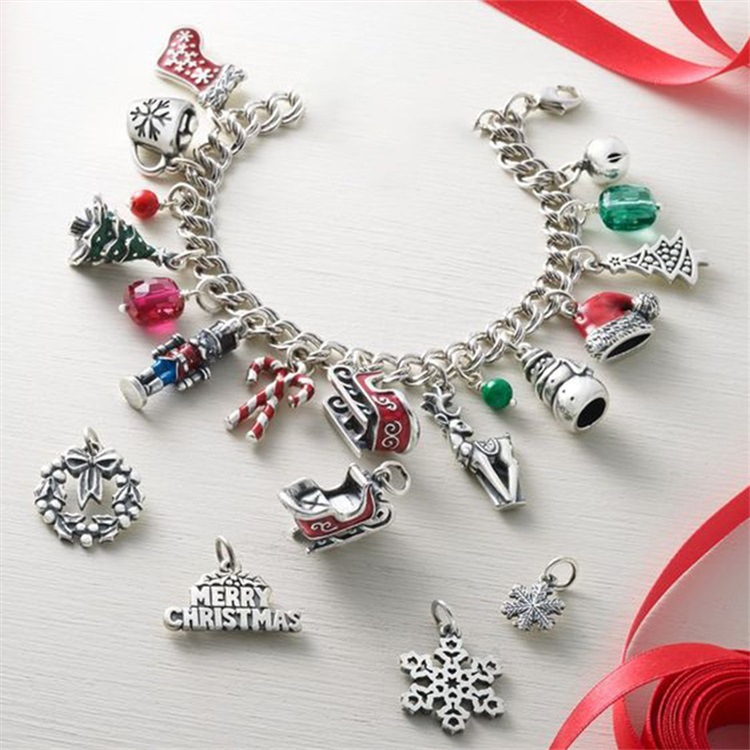 Retro Stainless Steel Christmas Series Pendent Wholesale Nihaojewelry display picture 12