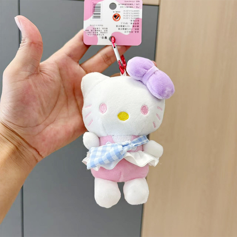 かわいいKT猫のぬいぐるみキーホルダー、人形、景品、バッグ飾り、ぬいぐるみ、プチギフト|undefined