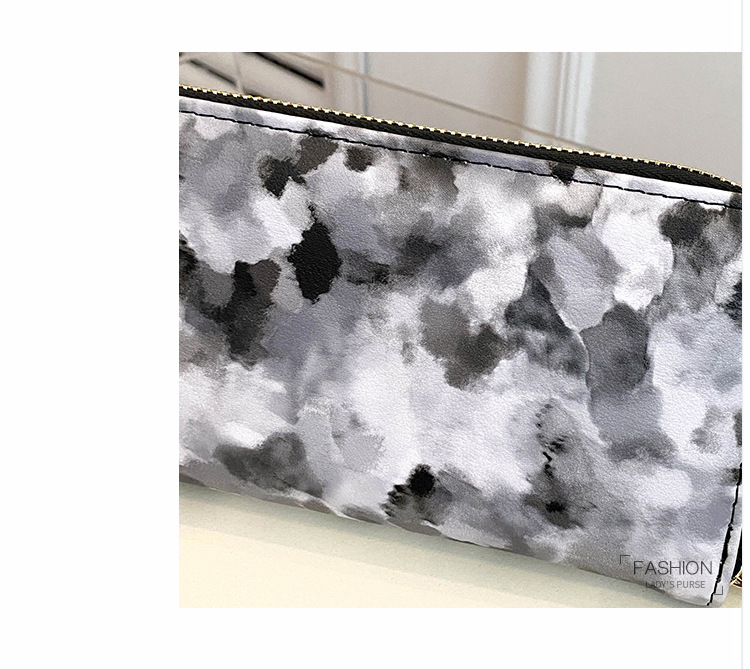 Women's Geometric Marble Pu Leather Zipper Wallets display picture 11