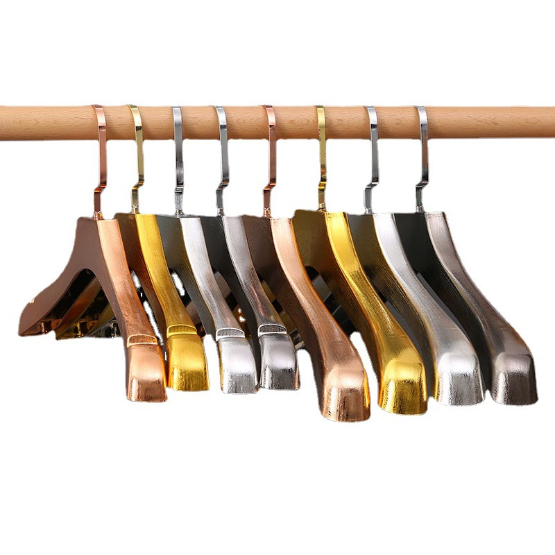 Plastic hanger, non-slip golden silver trousers, wholesale