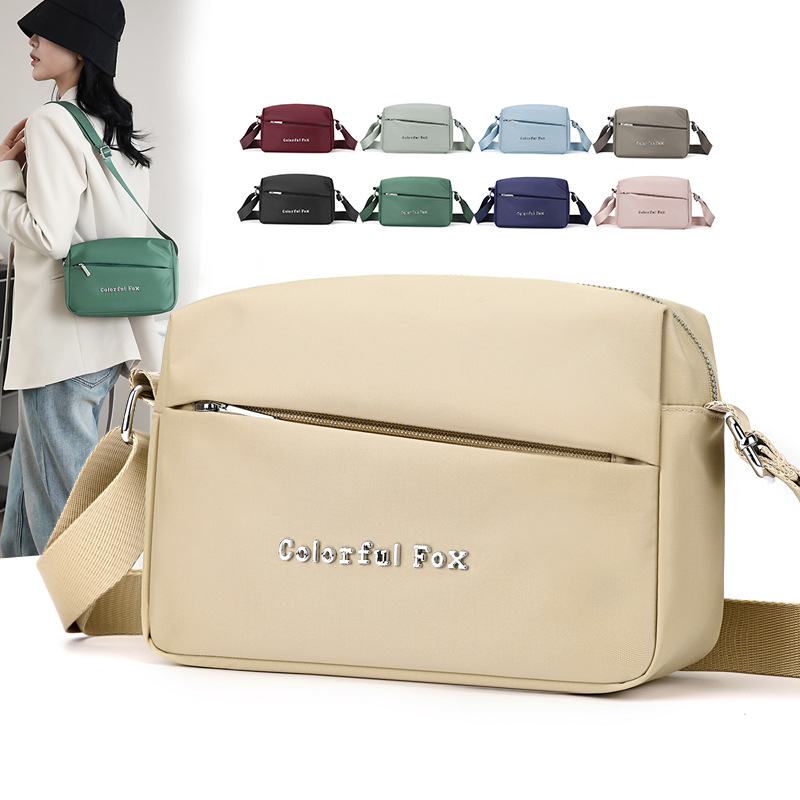 Colorful Fox new crossbody for women, simple multi-layer shoulder ba, fashionable and casual horizontal mobile phone_voghion.com