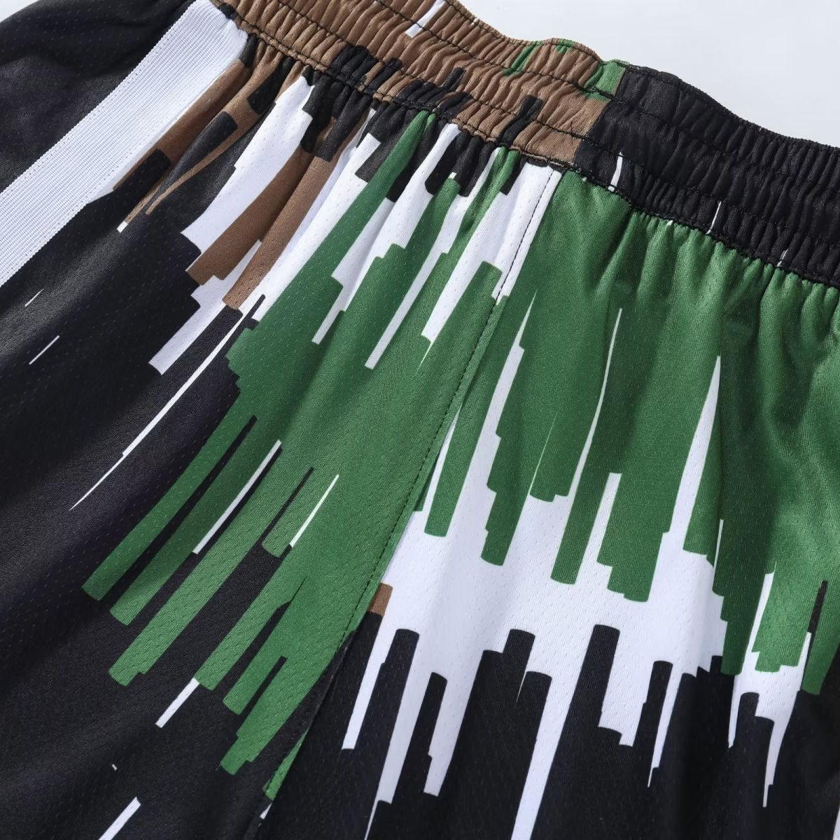 American Basketball Sports Shorts with Double Layer Mesh City Tone Daily Casual Summer Breathable Versatile Capris_voghion.com