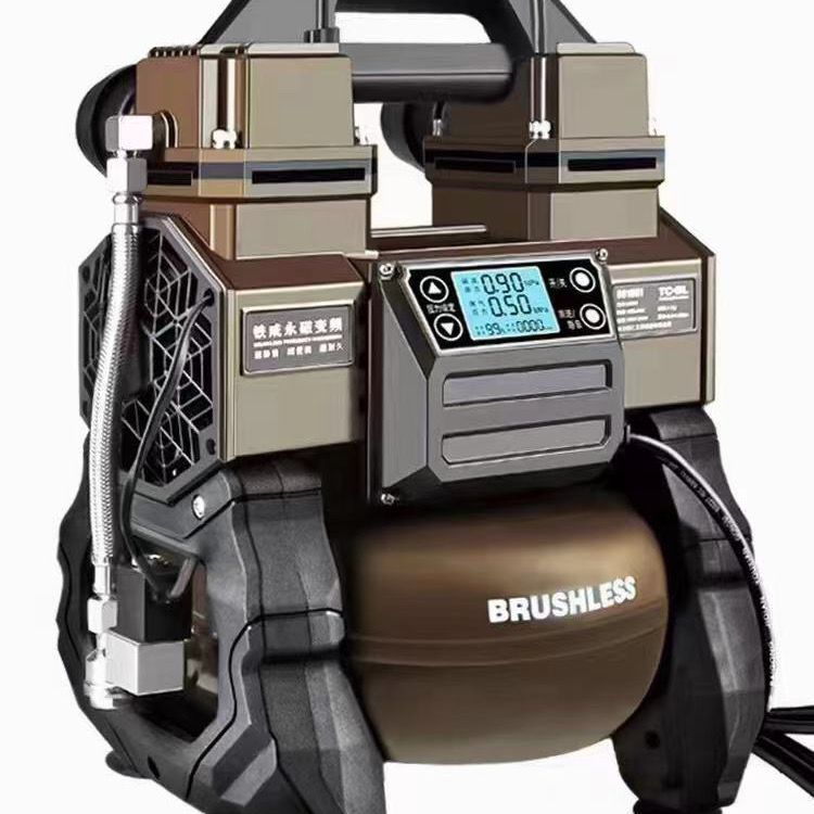 铁成变频空压机便携小型无油静音气泵木工喷漆高压220v空气压缩机