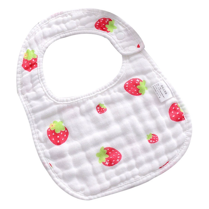 8-слойный марлевый U-образный нагрудник оптом милый мультяшный принт