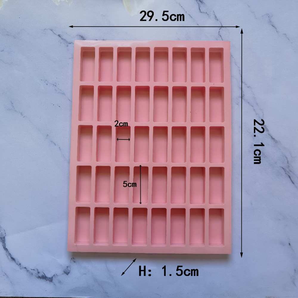 40 líneas de hielo 152 molde de silicona pastel helado pudín molde de postre jabón utensilios