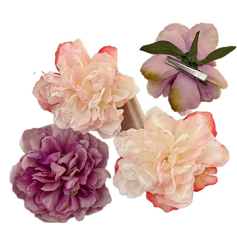 Ponytail, hairgrip, bangs, hair accessory, hairpins, flowered, Chinese style