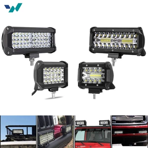 Factory wholesale 60W automotive LED work light trinocular model 4inch off-road modified car light external auxiliary inspection light