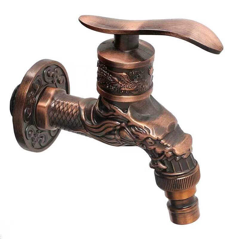 Antique European-style washing machine faucet into the wall retro single cold faucet mop pool zinc alloy foreign trade faucet