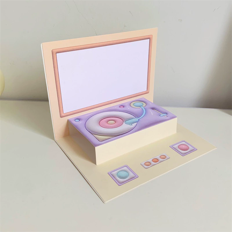 Christmas brand cute three dimensional postcard, Birthday gift -> Рождественская брендовая милая трехмерная открытка, подарок на день рождения