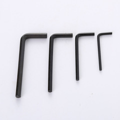 Black carbon steel flat head hexagonal wrench L-shaped industrial flat head T-shaped L-shaped simple inner hexagonal wrench tool