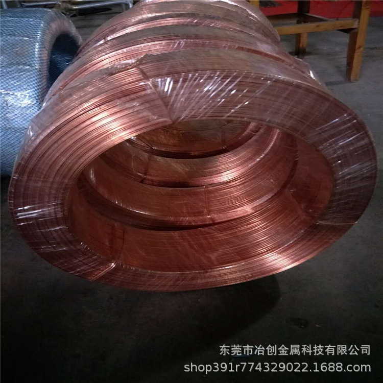 厂家现货供应双玻璃丝包线 纱包扁铜线 紫铜材质变压器电焊机扁线