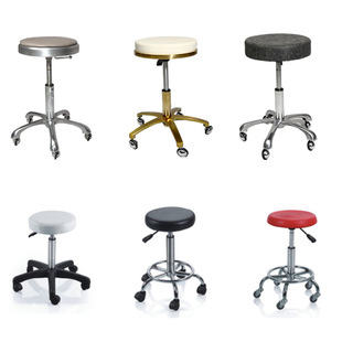 Customized Casual Fashion Beauty Chair Hair Salon Hair Cutting Stool Barber Shop Hair Salon Chair Rotating Lift Round Stool