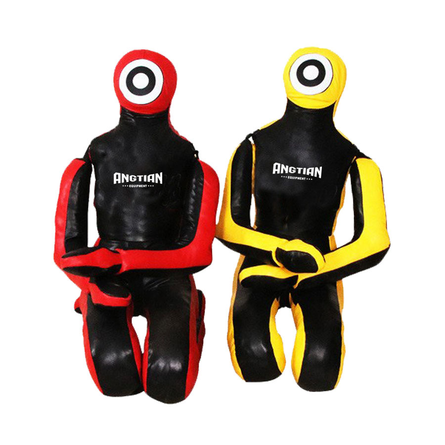 Angtian Direct Sales Brazilian Jiu-Jitsu Dummy Can Be Customized for Ground Fighting Wrestling Kneeling Dummy Mma Humanoid Sandbag Cloth