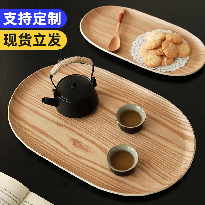 bandeja de té de madera bandeja de agua bandeja de cubiertos de madera bandeja de madera creativa bandeja de té de madera bandeja de café snack