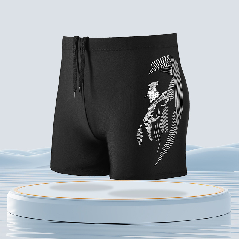 Nuevos pantalones de baño para hombres, pantalones de baño para adultos, pantalones de baño para hombres, pantalones de baño de ángulo plano de secado rápido, pantalones de baño para hombres, 5 puntos