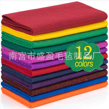 跨境不织布批发柔软1.4mm无纺布幼儿园diy手工彩色毛毡布戟绒布