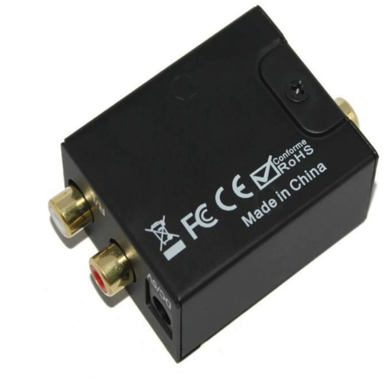 Audio simulation to coaxial digital signal decoder RCA Lotus head conversion Analog to digital