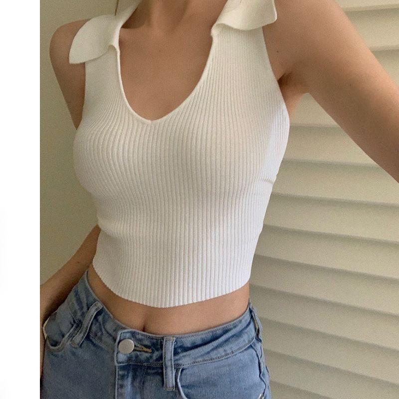 sexy retro knitted vest