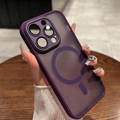 iPhone16用ケース、新作マグネット式マット肌触り、15、Apple 17 Pro Max、保護カバー、14、フルカバー