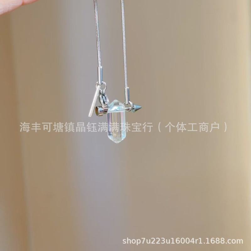 像丘比特之箭的钛钢链子项链男女精致高级感甜美轻奢锁骨链|undefined