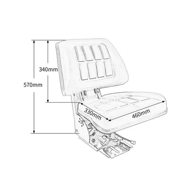Other vehicle seats tractor suspension shock-absorbing seat