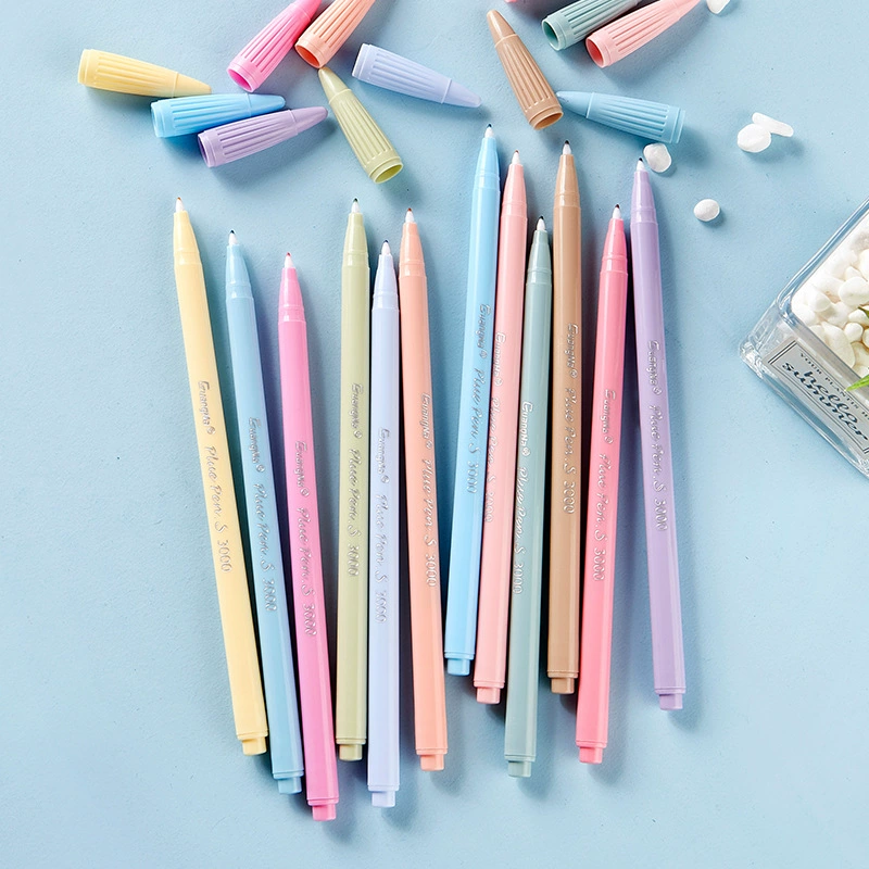 Rollerball pen, watercolour, crayons, cute liner, brush, scheduler