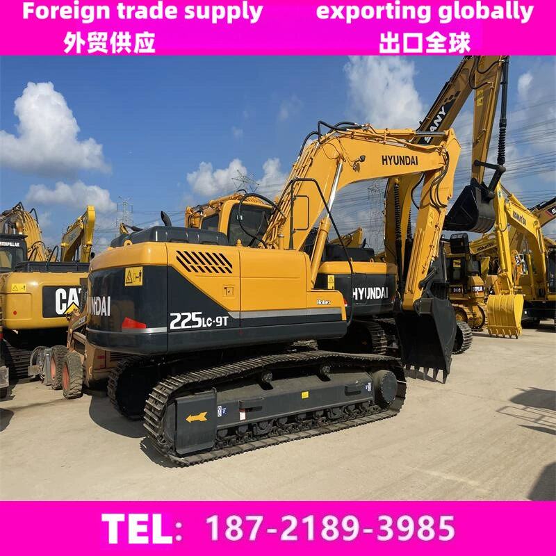 Экспортное качество подержанный HYUNDAI/Hyundai 220LC-9S Экскаватор мощность сильная и хорошая