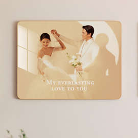 W1TR婚纱照相框定 制洗照片放大挂墙卧室床头结婚照相片全家福打