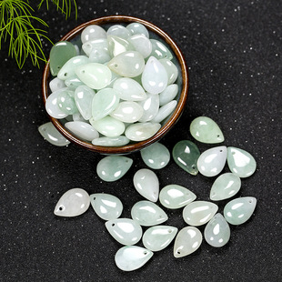 Burma a goods Jade drops loose beads diy handmade beaded woven jade bracelet necklace material bag jade beads