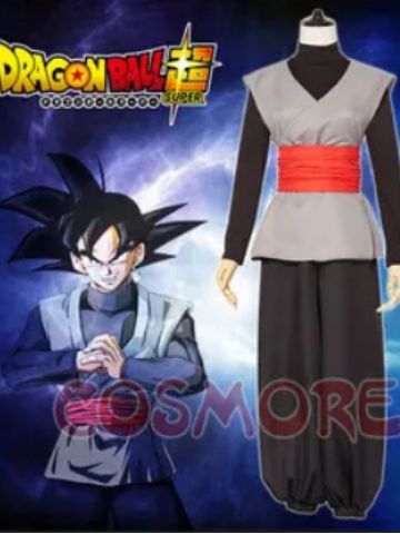 批发龙珠超扎马斯cosplay服装 日系动漫服万圣节演出服黑悟空套装