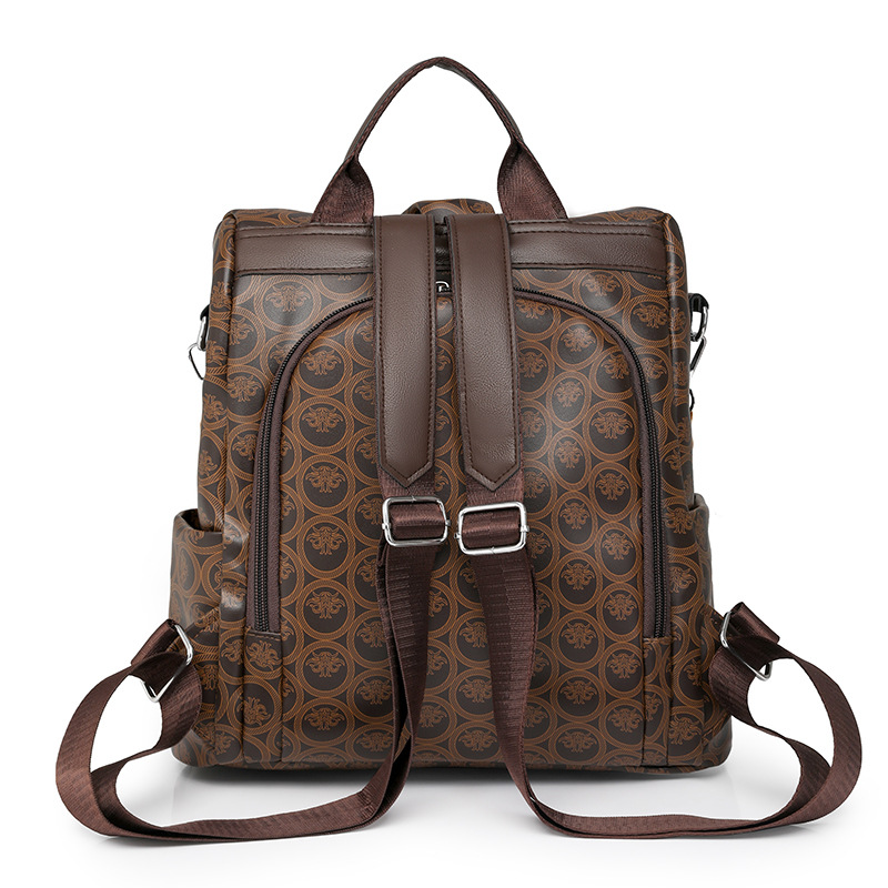 Mochila simple de todo fósforo para mujer moda casual de gran capacidad mochila antirrobo bolso ligero de un solo hombro al por mayor